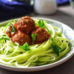 Italian Meatball Zucchini Noodles by Cookit
