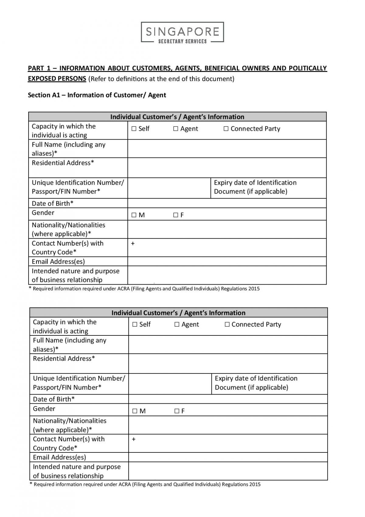 Client Acceptance Checklist-page-001 - Singapore Secretary Services