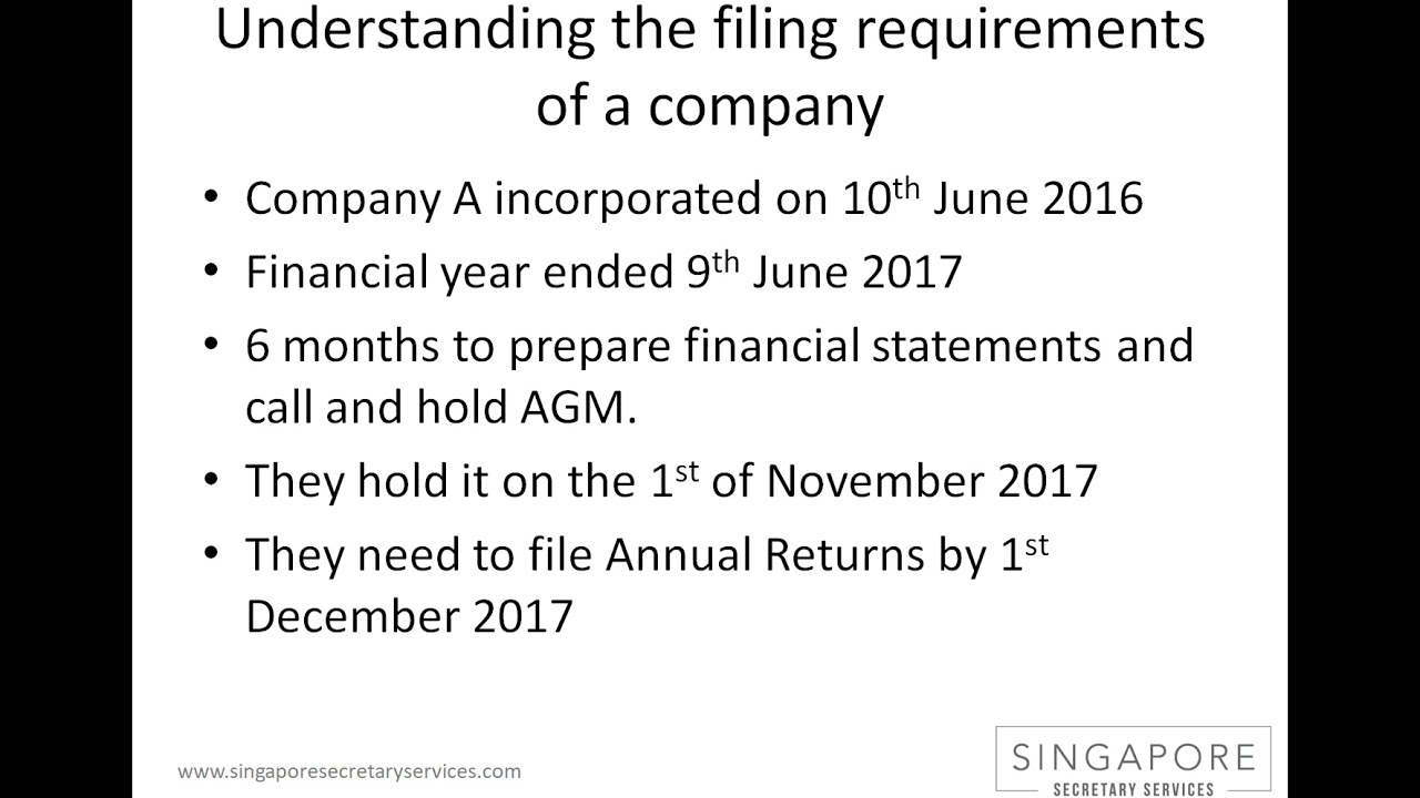 Filing obligations of dormant companies. ACRA and IRAS requirements.